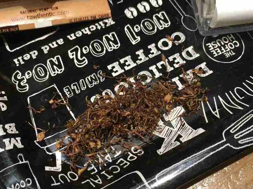 手巻きシャグ、ハンドロールでの巻き方